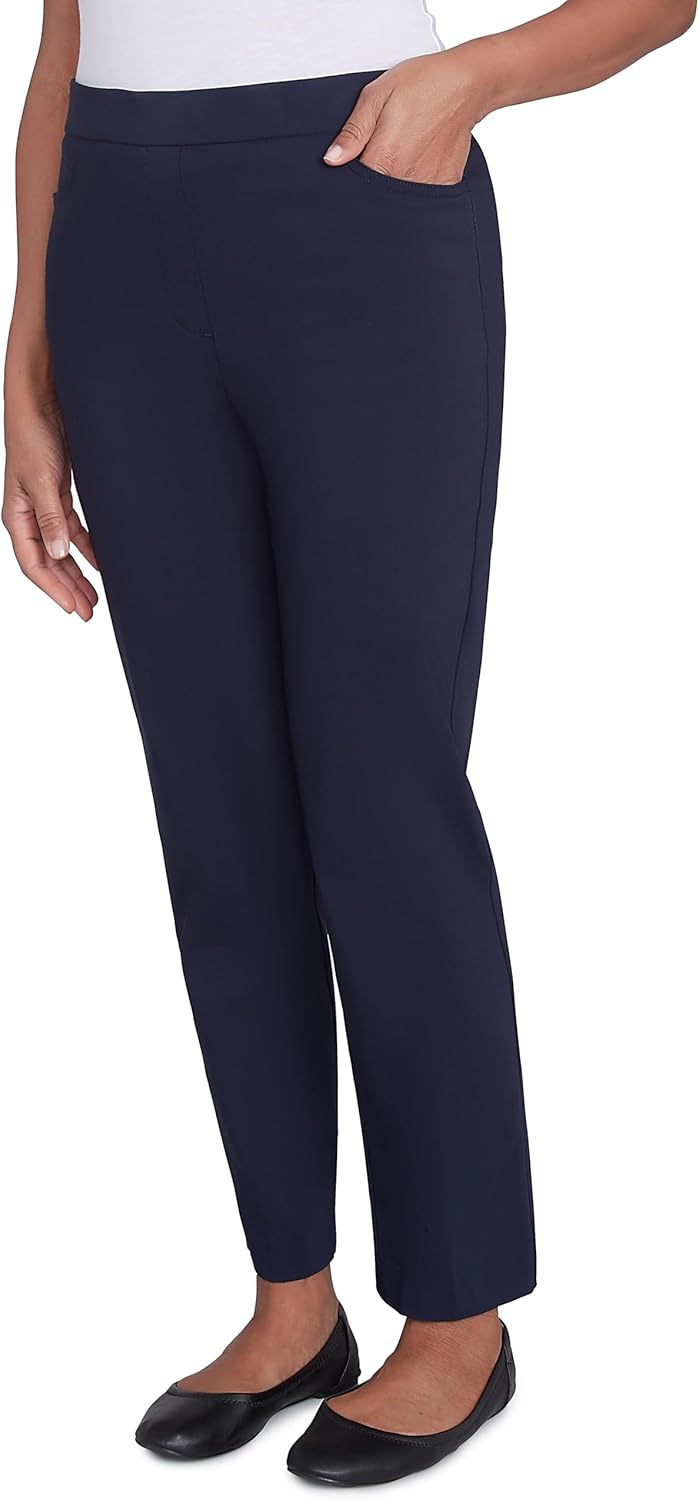 Alfred Dunner Petite Proportioned Medium Allure Slim Pant Pants - Image 2