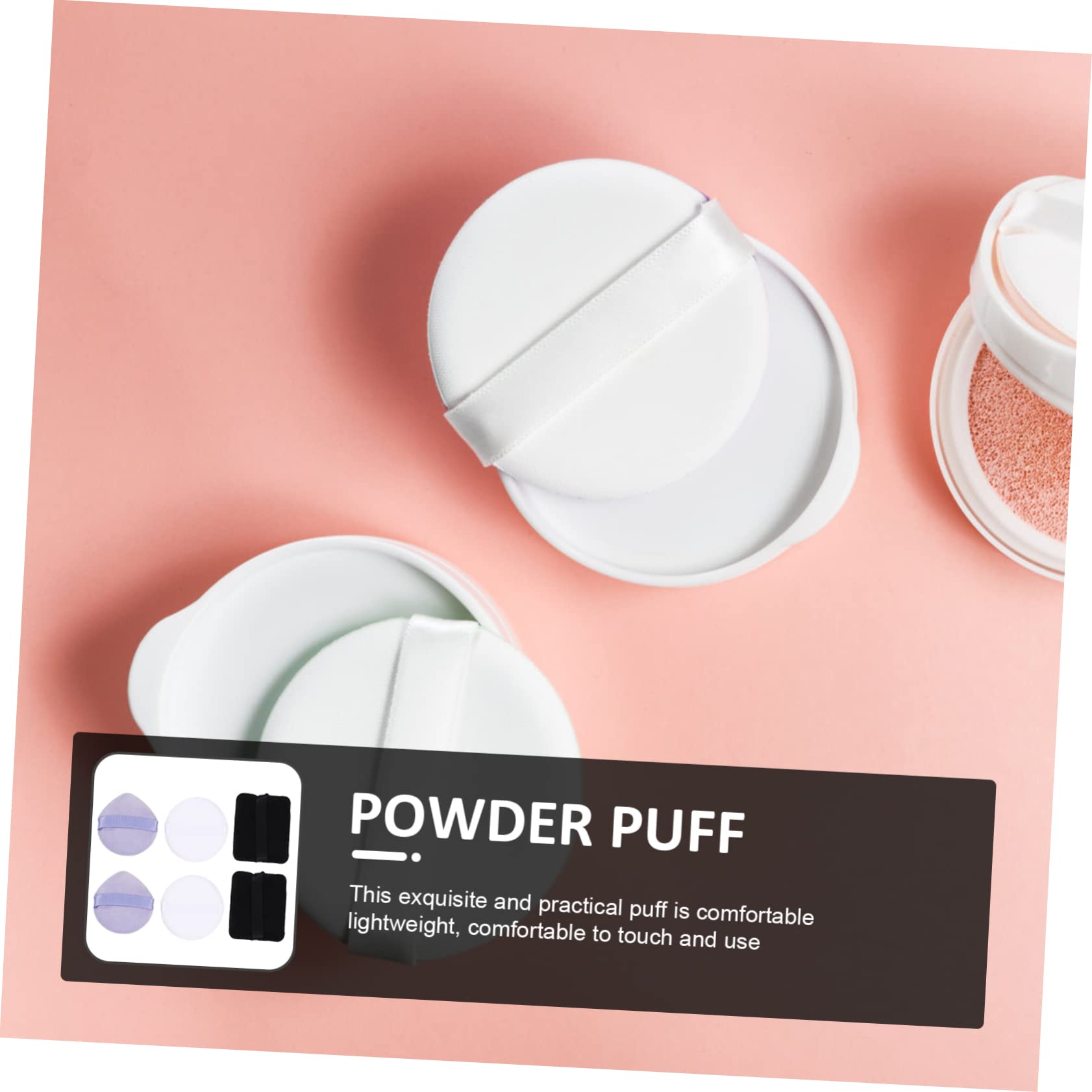 SMASOLO 6pcs Makeup Puff Reusable Breathable Facial for Loose Powder Skin Friendly Gentle for All Skin present for Birthdays and Holidays