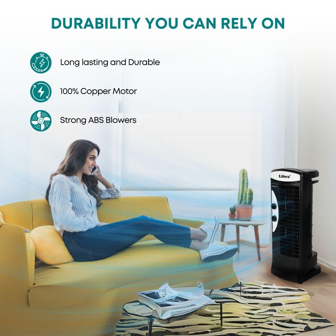 Libra coolX Bladeless Tower Fan - Powerful Cooling -6 Libra coolX Bladeless Tower Fan - Powerful Cooling -6