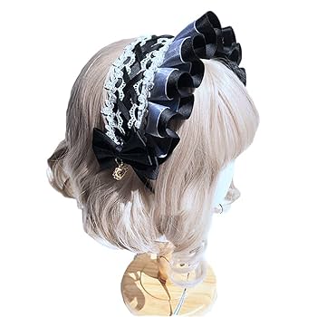 Amazon.co.jp: ヘッドドレス ロリータ チャーム サテン 髪飾り
