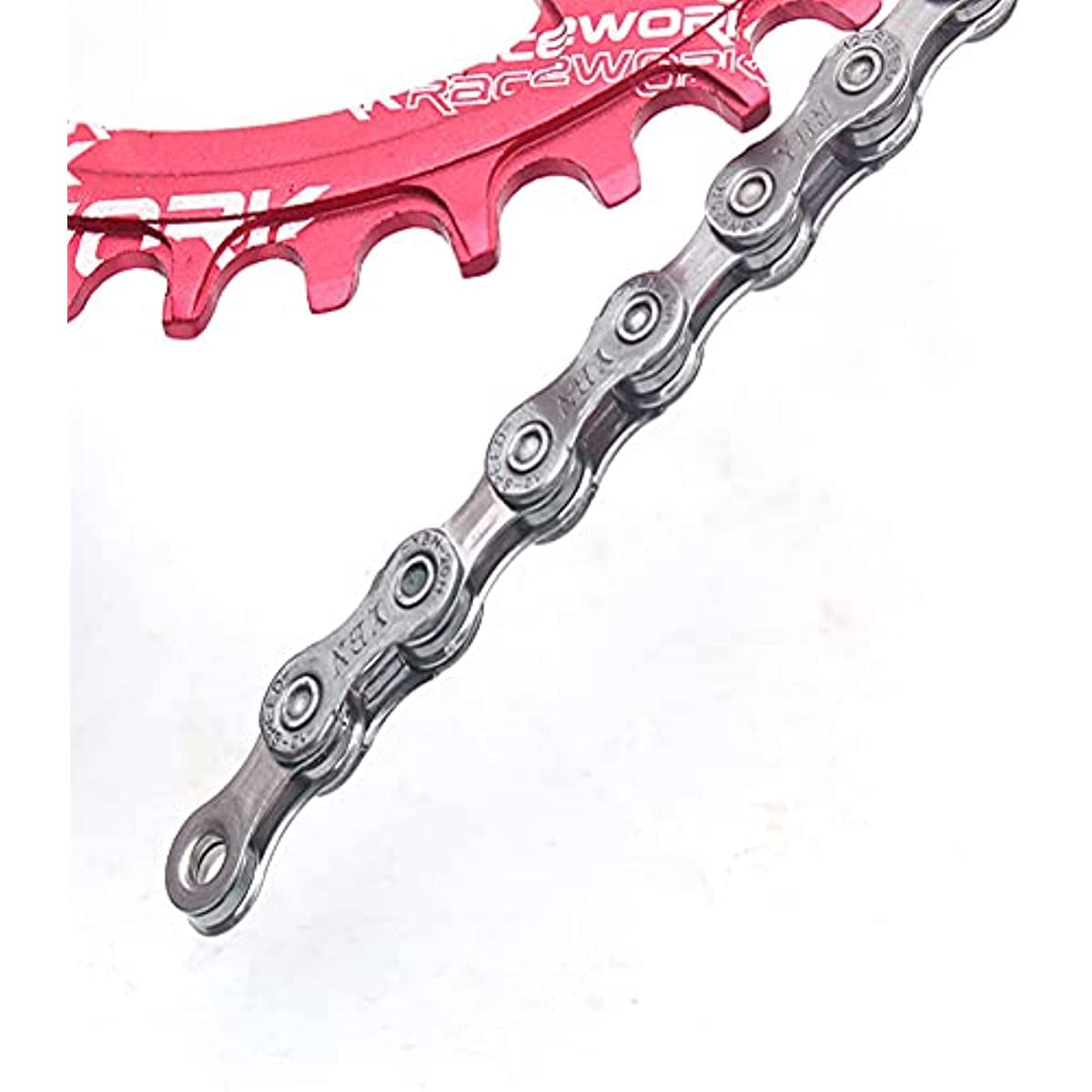Catena di biciclette a 12 velocità, catena di biciclette leggera, catene di biciclette di ricambio, 1/2 x 11/128 pollici,126 link,per strada e mountain bike,resistenti all'usura