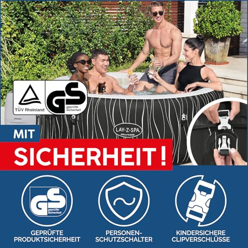 Bestway® Lay-Z-SPA® LED-Whirlpool Hollywood AirJet™ für 6 Personen Ø 196 x 66 cm, LED-Design