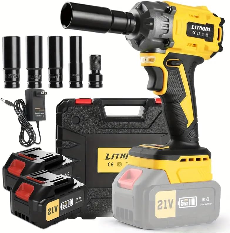 Cordless Impact Wrench (Yellow)