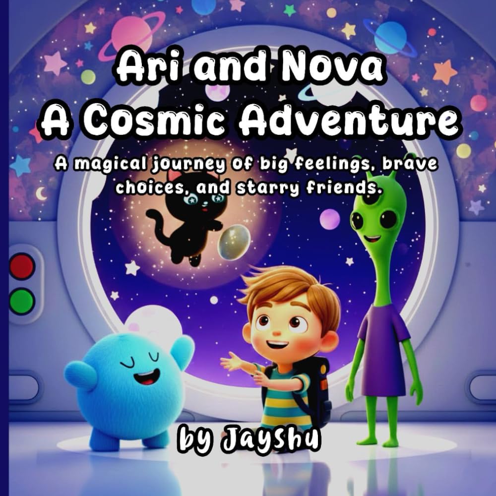 Ari and Nova – A Cosmic Adventure: A Magical Journey of Big Feelings, Brave Choices & Starry Friends | Bedtime Story | Premium Color Print | Strong Morals