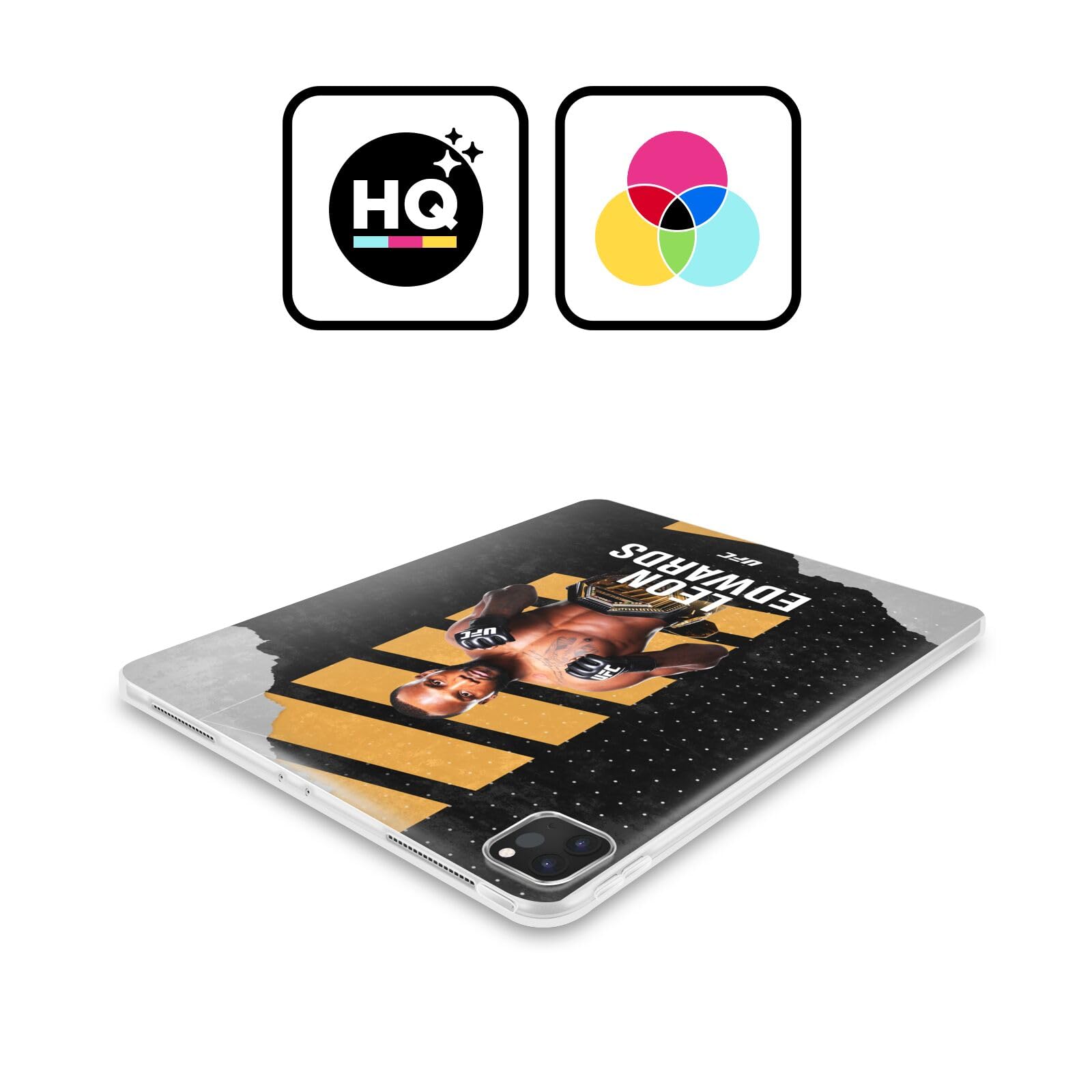 Head Case Designs Officially Licensed UFC Fight Card Leon Edwards Soft Gel Case Compatible with Samsung Galaxy Tab S8 Plus