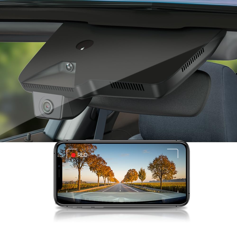 Fitcamx Dashcam 4K Compatibile con 2027 Kia Telluride (HD2-P8000), OEM Videocamera da Cruscotto, 2160P UHD Video WIFI, Sensore G, Registrazione Circolare, WDR Dash Cam, Plug&Play, Scheda da 64GB