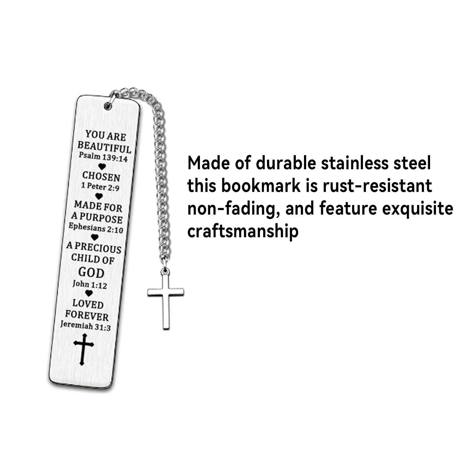 IUSOT Bookmark, Christian Gifts for Women Personalised Bookmark, Bible Bookmarks - Image 3
