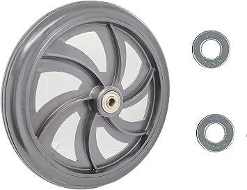 Replacement Wheel for Rollator Model 10257, Applicable Model10257/86860/86850/425,Walker Rollator Replacement 7.5" Wheels Available Before and After Black-1Ea