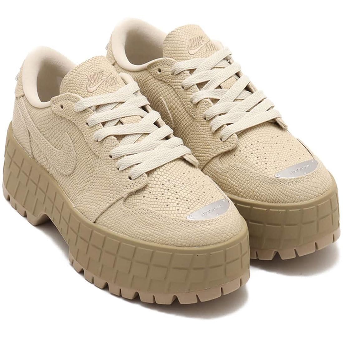 NIKE エアジョーダン1 ブルックリン ロー HF3184-101 厚底 JORDAN BRAND W AIR JORDAN 1 BROOKLYN LOW WHITE/METALLIC