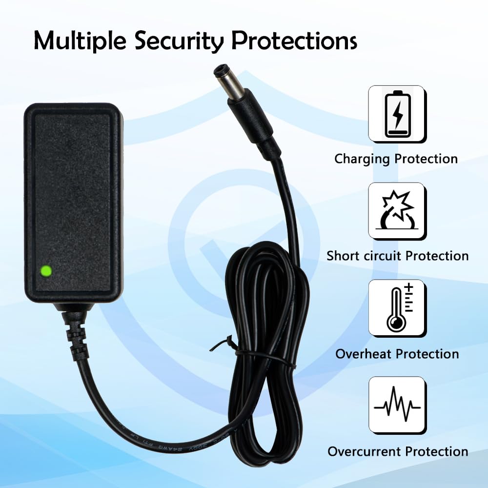 6V Battery Charger for Kids Ride-On Toys, Universal 6 Volt Power Supply Adapter for Electric Toy Cars, Bumper Cars, ATVs & Motorcycles, Compatible with Most 6V Ride-On Vehicles