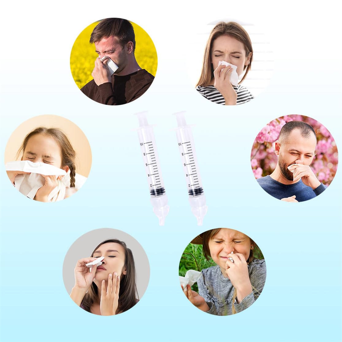Irrigador nasal limpiador de nariz de bebé, 2 unidades, riego nasal profesional infantil, higiene nasal portátil con punta de succión nasal de silicona reutilizable para enjuagar