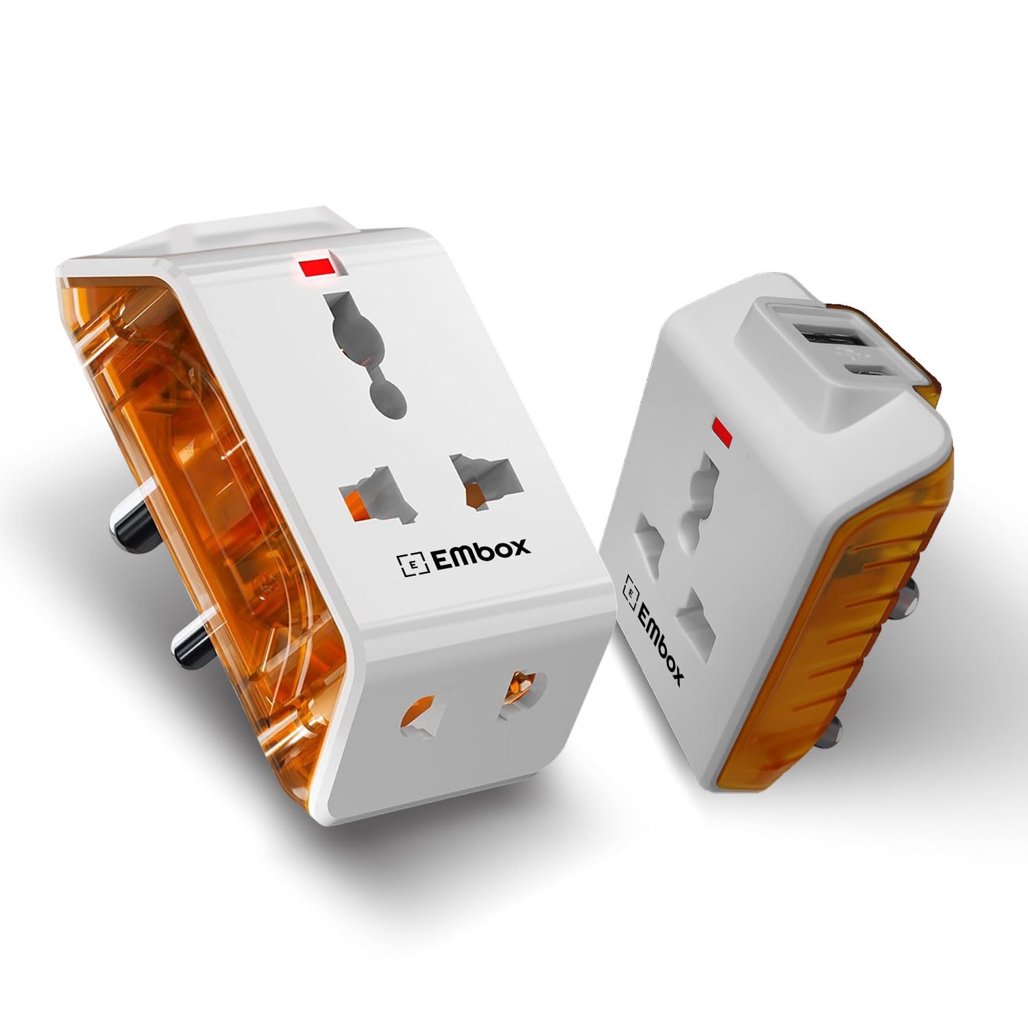 EMBOX Multi Plug Adapter with USB C & A | Universal 3 pin Plug Socket | Compact Travel Adapter for Mobile, Laptop & Tablet | Surge Protection | Fast Charging USB Wall Plug, Pack of 1 — Amazon image 9