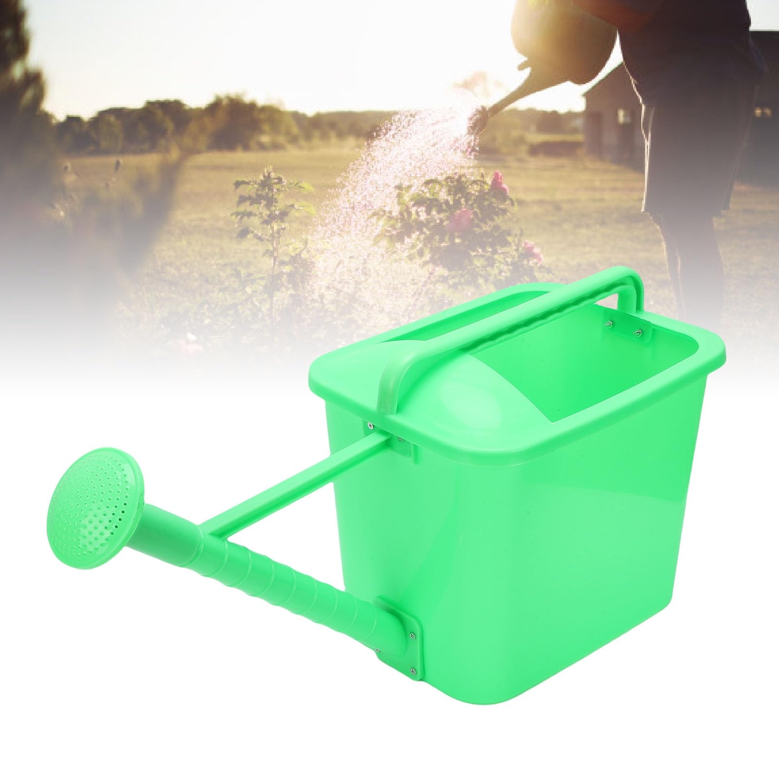 Kunststoff-Gießkanne, großes Fassungsvermögen, 20 l, ergonomischer Griff, 360° drehbare Düse, 3 Bewässerungsmodi, langer uf für den Innen- und Außenbereich, Garten,