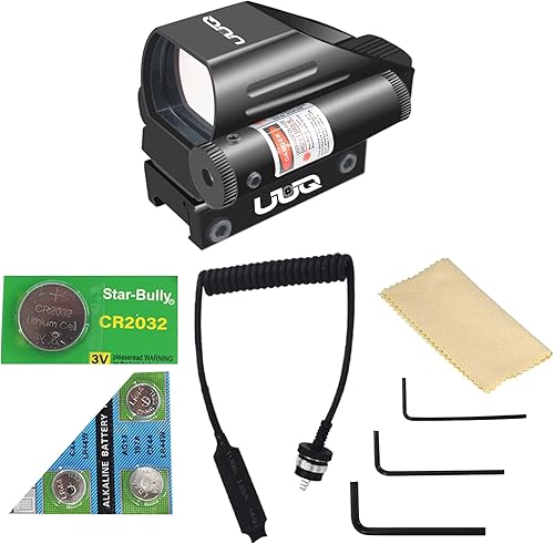 Miniatura 6 de UUQ Táctico holográfico rojo verde reflejo mira 4 retículas