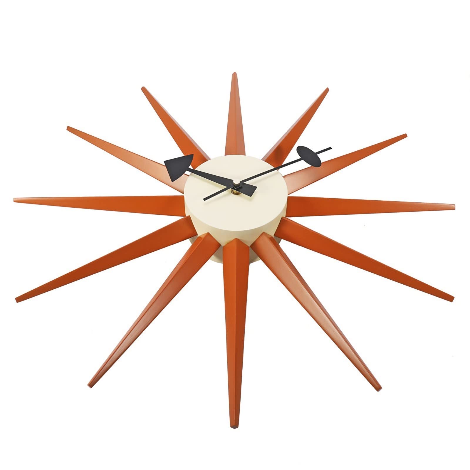 SHISEDECO Moderno Reloj de Cuarzo de Madera de Mediados de Siglo, diseño