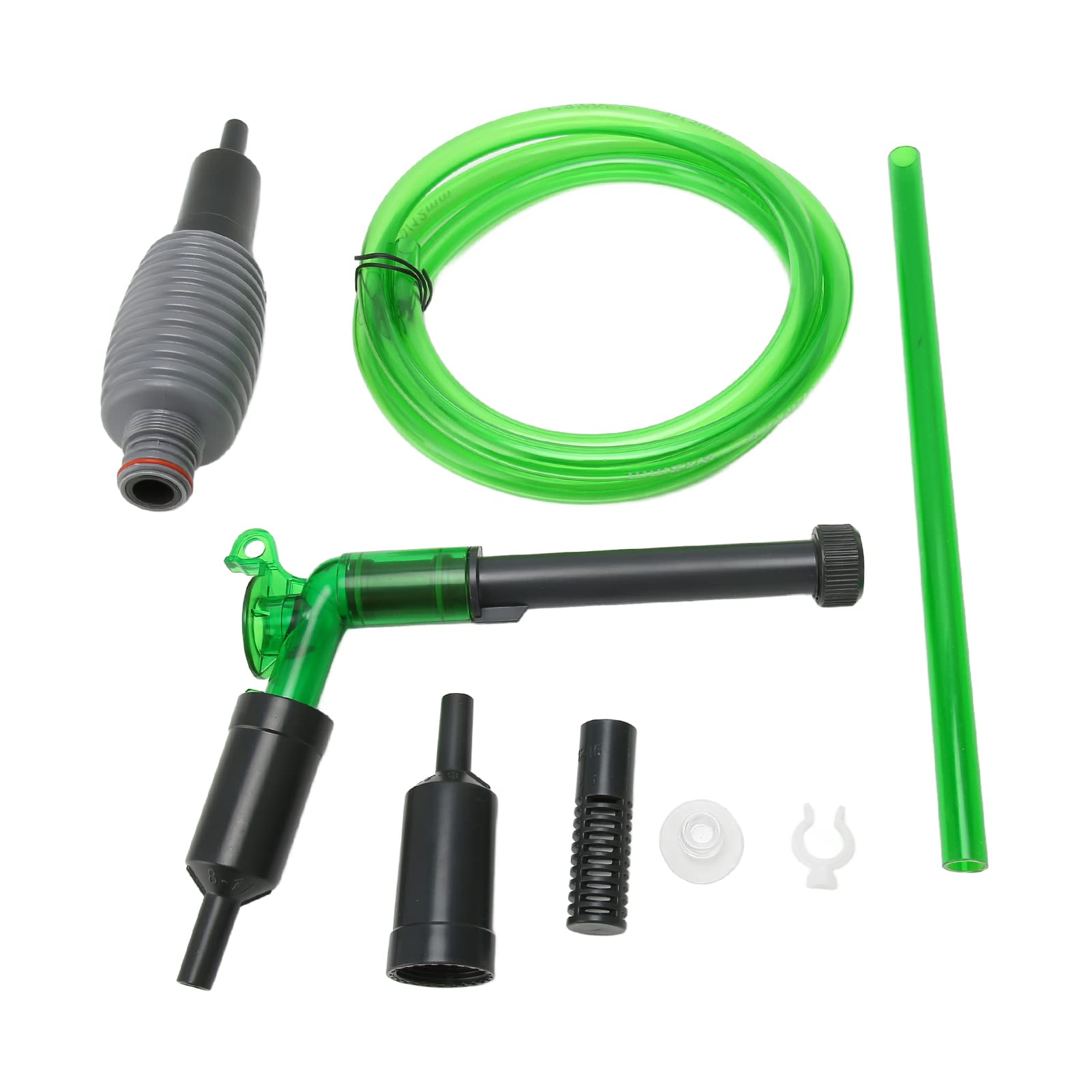 ZIZEV Fish Vacuum Cleaner, Strong Suction Aquarium Siphon Water Changer One Handed Retractable Efficient for Sand (E-300)
