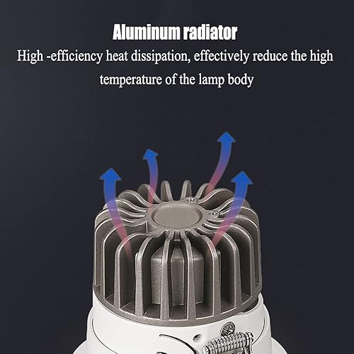 Miniatura 4 de 1510 piezas de luz LED Downlight de 5 W7 W9 W, regulable, mini luz de techo empotrada, ángulo de haz de luz de techo 24  profundo antirreflejos,