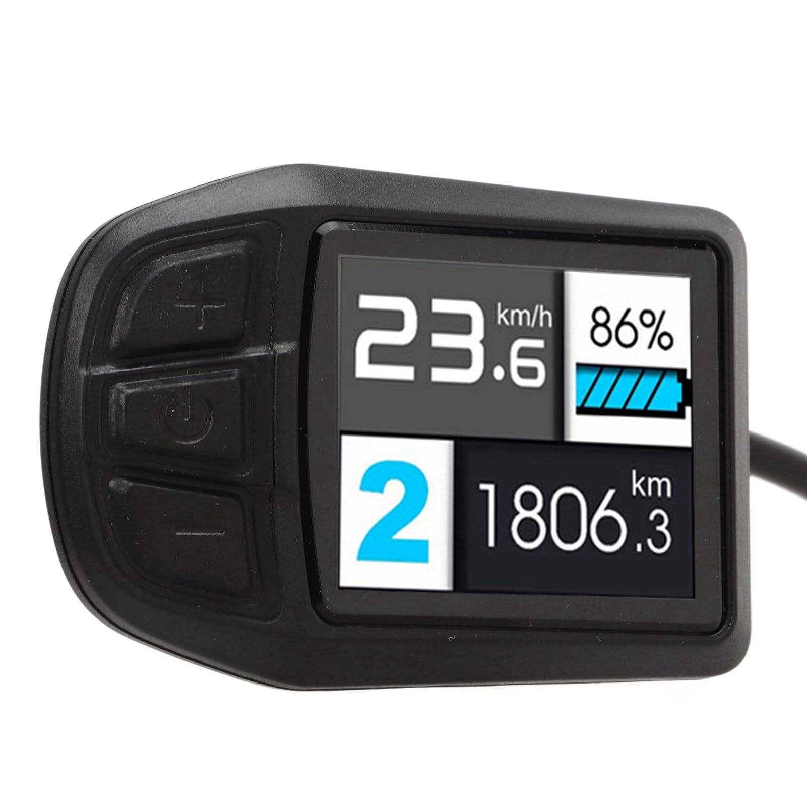 The Greek Electric Bicycle Display ABS Material Compact & Lightweight IP64 Rating Accessory for Electric Bikes Electric Scooters TFT Bike Display Vehicle LCD Screen Electric