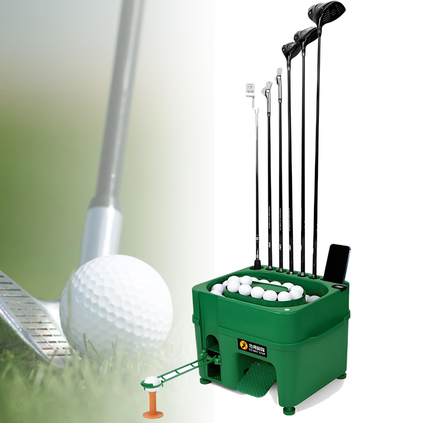 Máquina en T automática de golf que evita dolores de espalda al colocar la bola