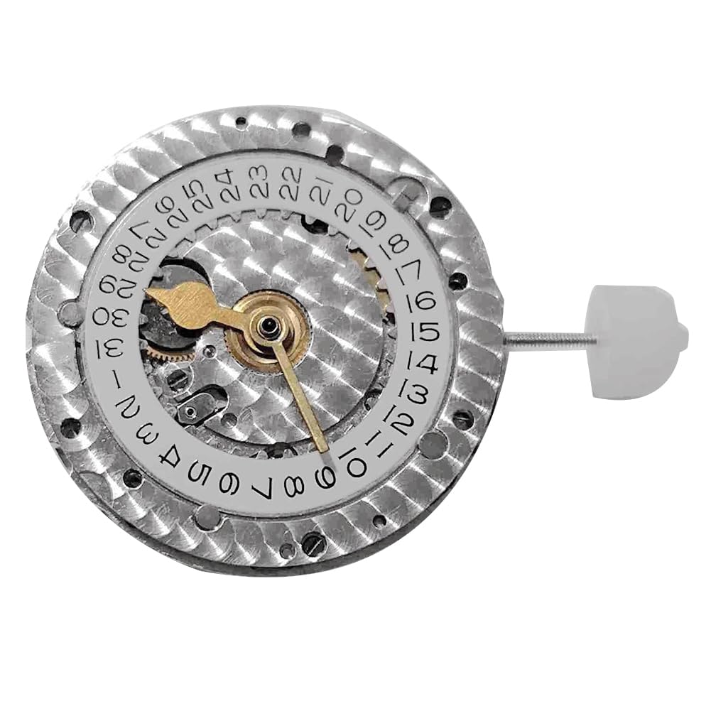 Mechanizm zegarka 3186 dla GMT, automatyczne zegarki mechaniczne dla mężczyzn, akcesoria do zegarków z automatyczną szyną balansową niebieską, Srebrny