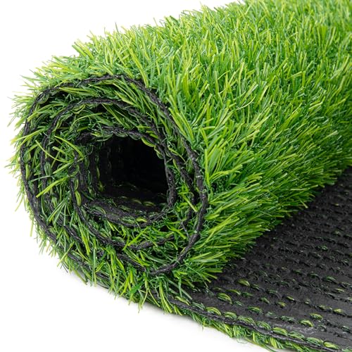 TAPISO Canyoo Césped Artificial Altura De 20mm Hierba Sintética Jardín Terraza Balcón Piscina Alfombra Exterior Color Verde Resistente Césped por Metros Césped A Metros 300 x 250 cm