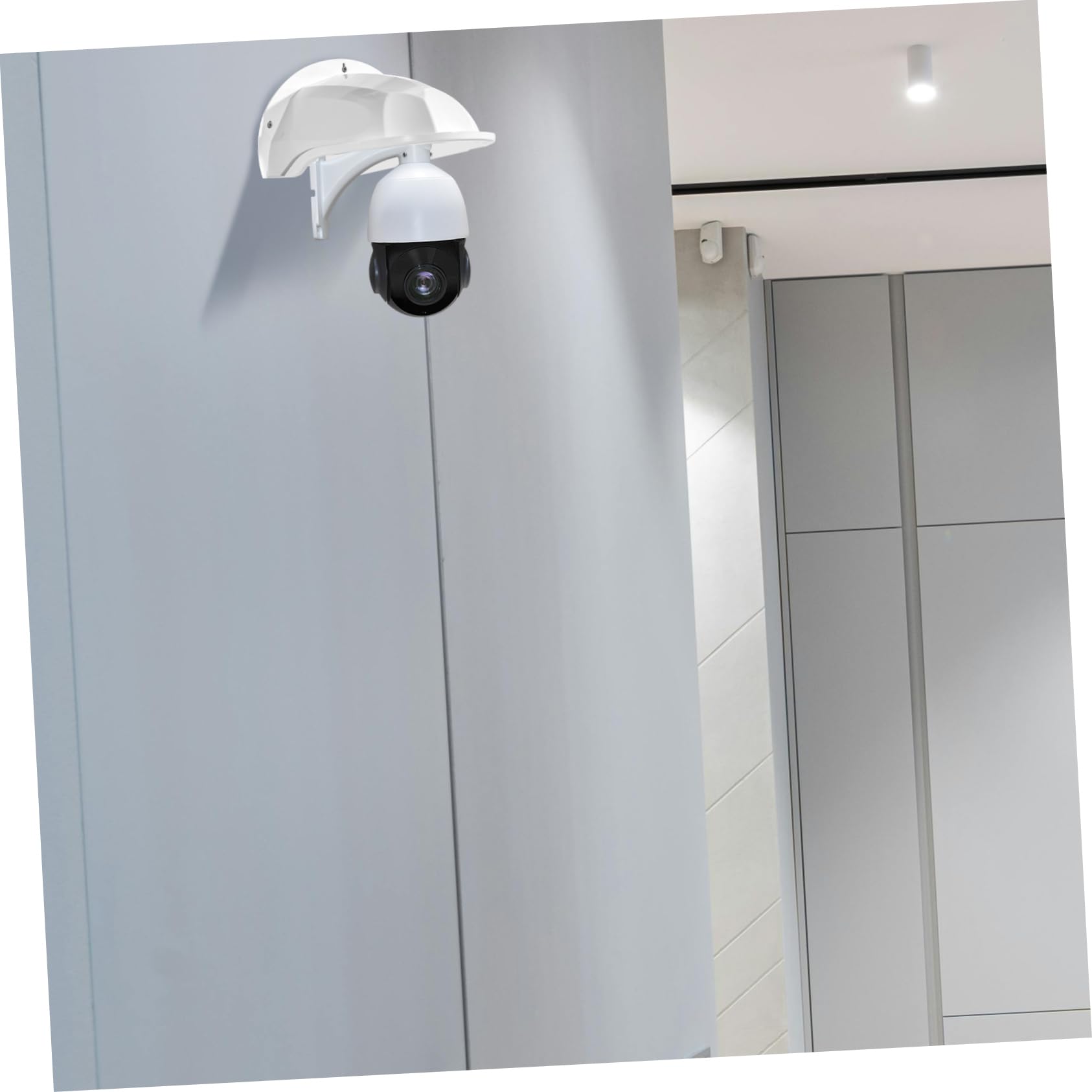 Abri pour Caméra de Sécurité Extérieur Blanc en Abs, Lot de 4