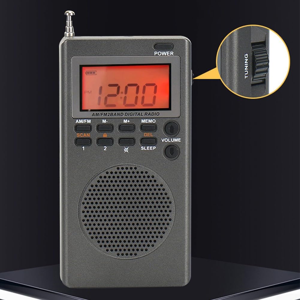 Lecreatekit Mini radio tascabile, transistor portatile AM FM, radio tascabile, stazioni di ricezione per interni ed esterni