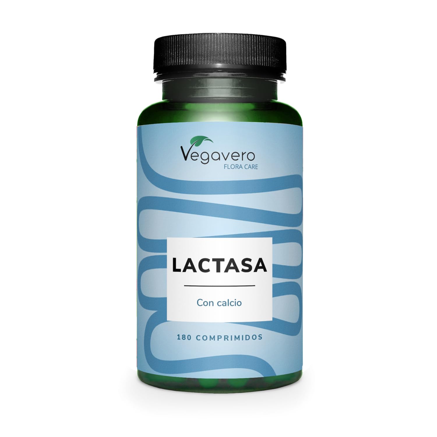 Vegavero Lactasa 10.000 FCC + Calcio | 180 Comprimidos | Digestión Lactosa