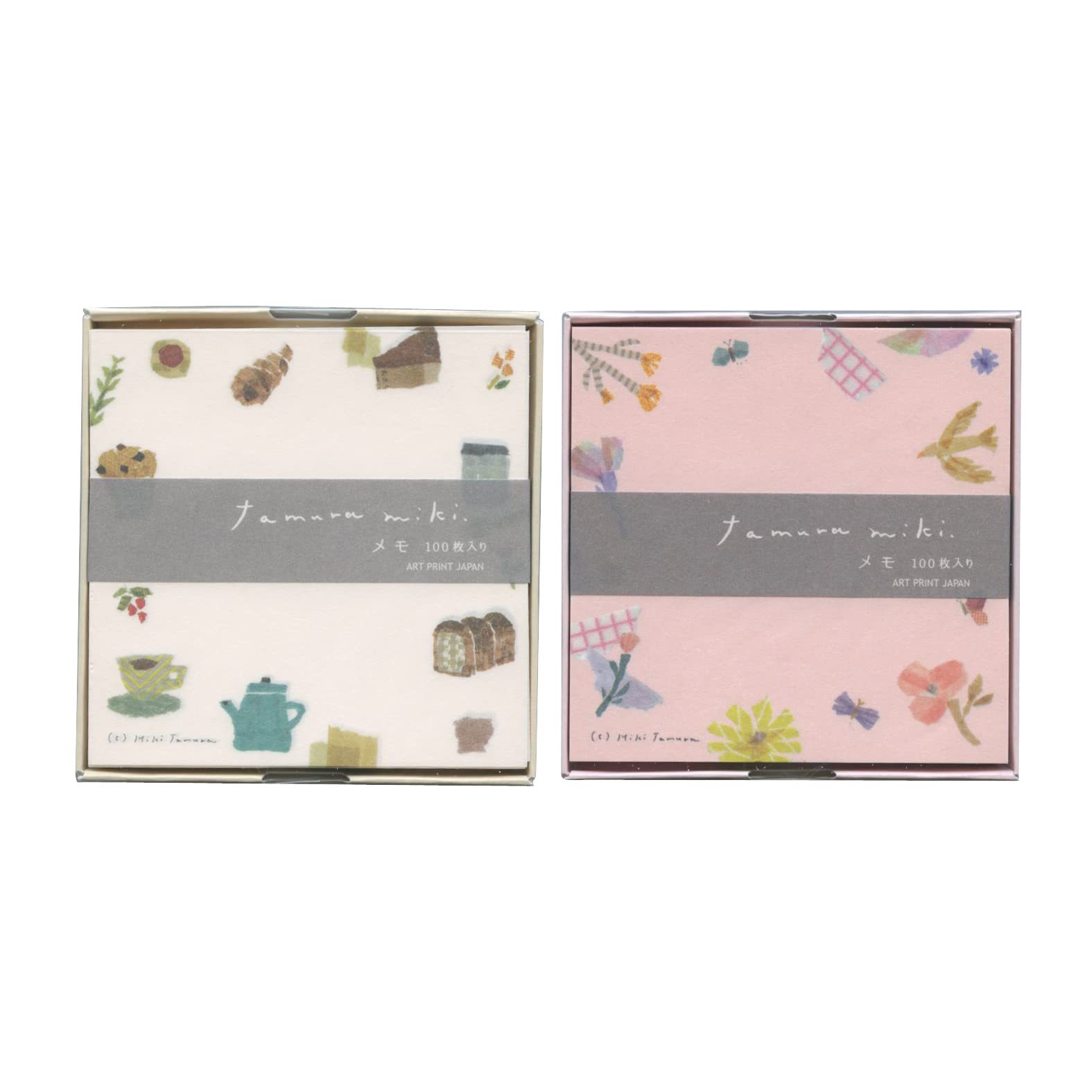 田村 美紀 さん 箱入り メモ　2点 200枚 田村 美紀 さん 箱入り メモ2点 200枚