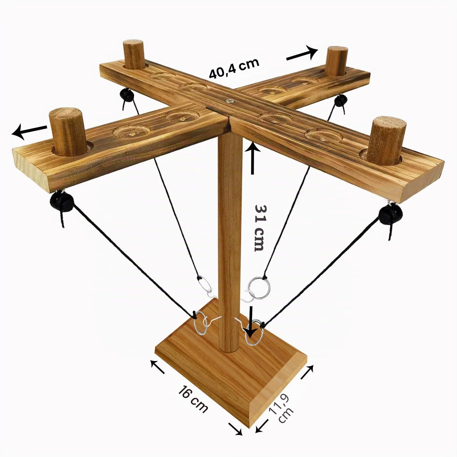 Ringwurfspiel, Hakenspiel, Terrassen-Spiele, handgefertigte interaktive Holzspiele für Erwachsene, Bars, Zuhause und Partyspaß