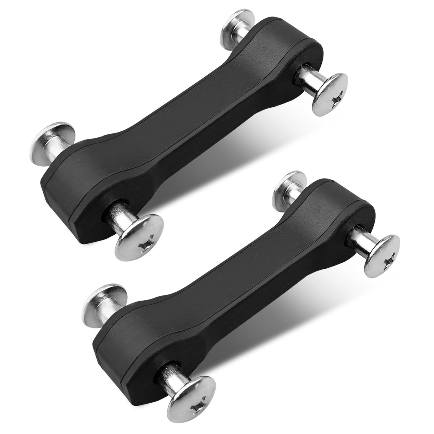 Hood Latch Kit Fit for Jeep Wrangler JK 2WD 4WD 2007-2017 Wrangler JK 2WD 4WD 2018, Hood Latches with Screws Replace KJ09145BK, 2 Sets