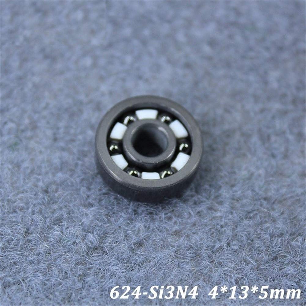 Práctico 624CE 624 de cojinete de cerámica Completo (1 PC) 4 * 13 * 5 mm Si3N4 Todo el Material de nitruro de silicio rodamientos de Bolas de cerámica