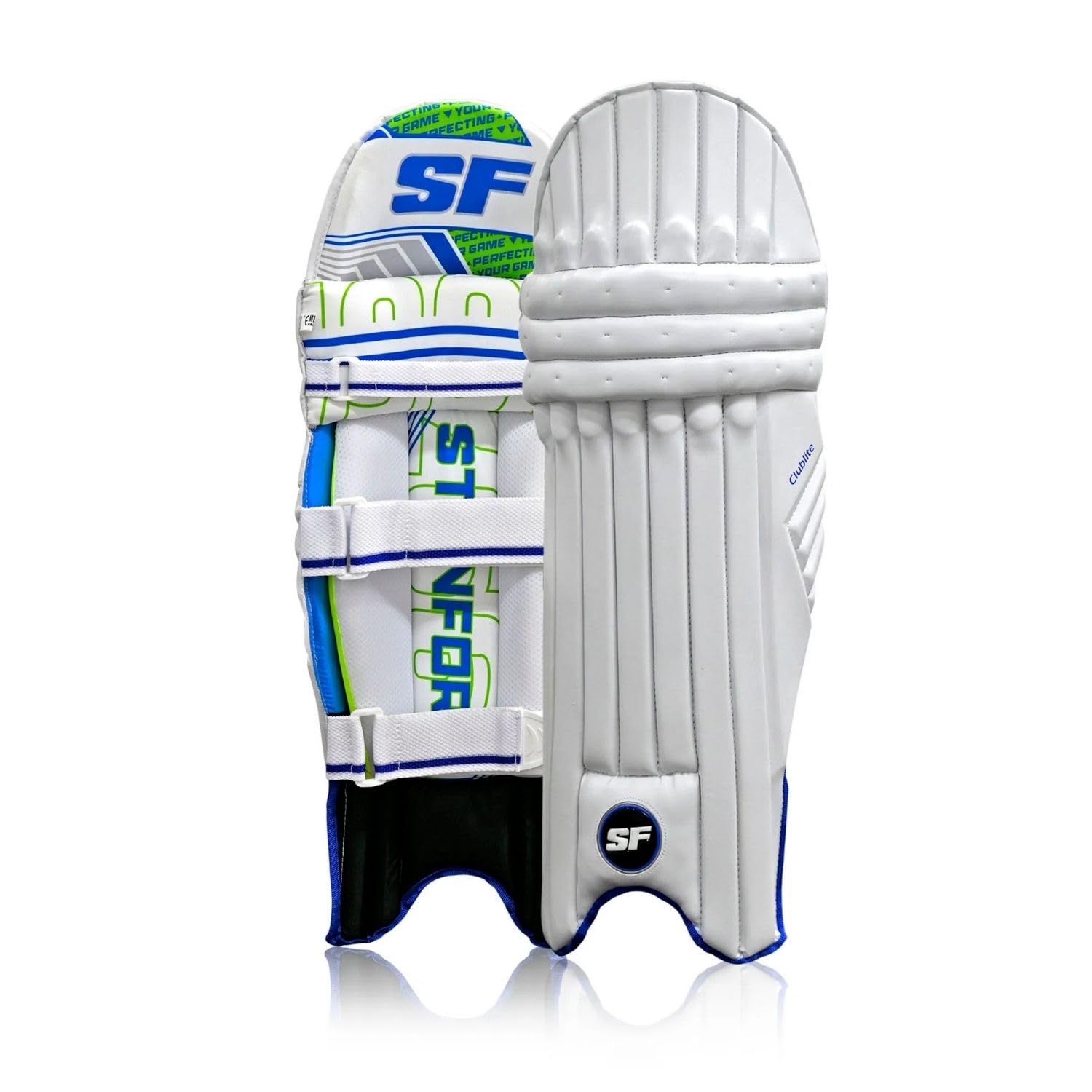SF Clublite Right Hand Cricket Batting Legguards | Lightweight Protective Cricket Pads | High Density Foam Padding | Durable and Comfortable Fit (Multi Color, Mens)-picture-30