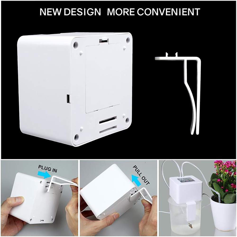 T&F DIY Automatisches Tropfbewässerungs-Set, Selbstbewässerungssystem mit 30 Tage elektronischem Wasser-Timer, 5 V USB-Aufladung für Zimmerpflanzen