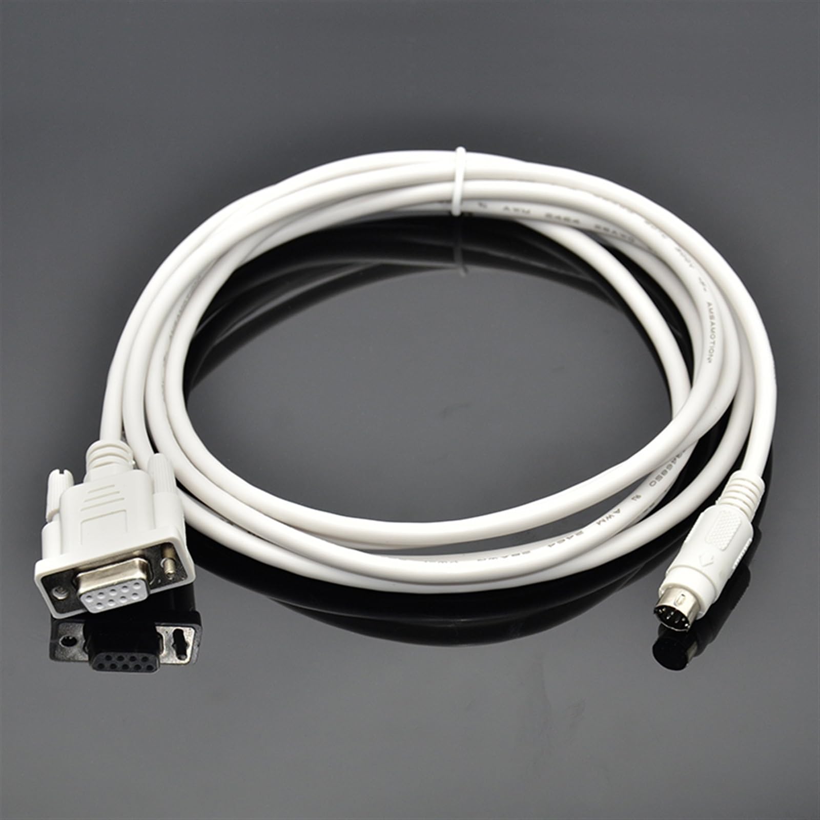 JDOUNFMO SA-DVP SK-DVP AK-DVP Suitable for HMI Touch Panel SA043 EA AK SK070 to DVP PLC Programming Cable Line SA/SK/AK-DVP (Color : White Color, Size : 10m)