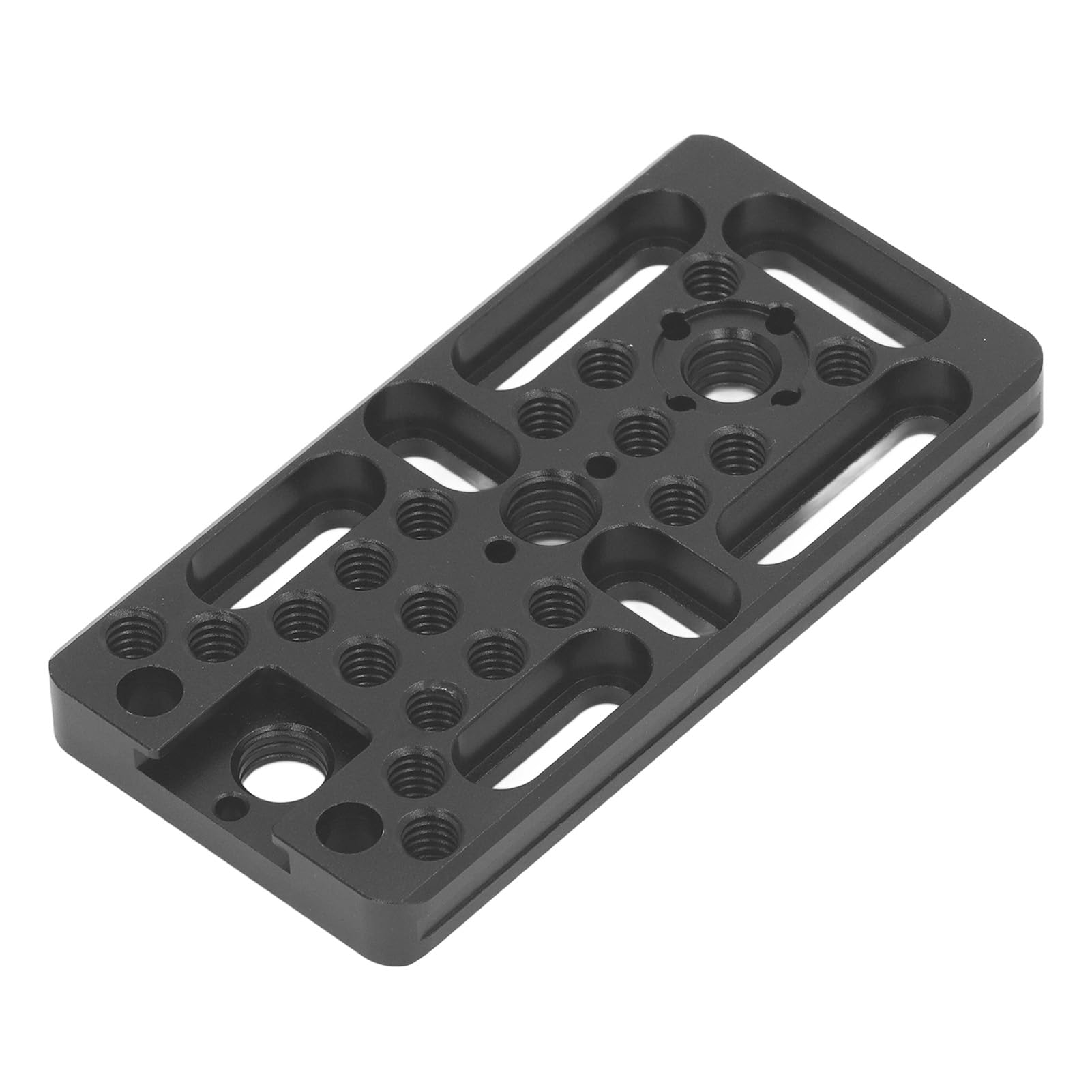 Camera Cheese Mounting Plate, Universal Lightweight Switching Plate With 1/4 3/8 Inch Threaded Holes, Cold Shoe Mount, for Locating Hole