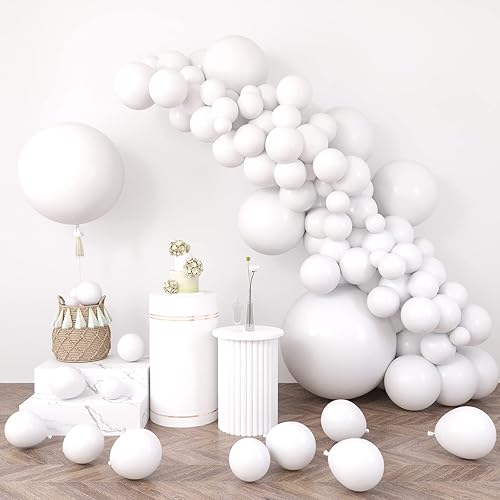 Miniatura 8 de RUBFAC 116 globos verdes de diferentes tamaños, paquete de 36, 18, 12, 10, 5 pulgadas, para arco de guirnalda, globos extra grandes para decoración