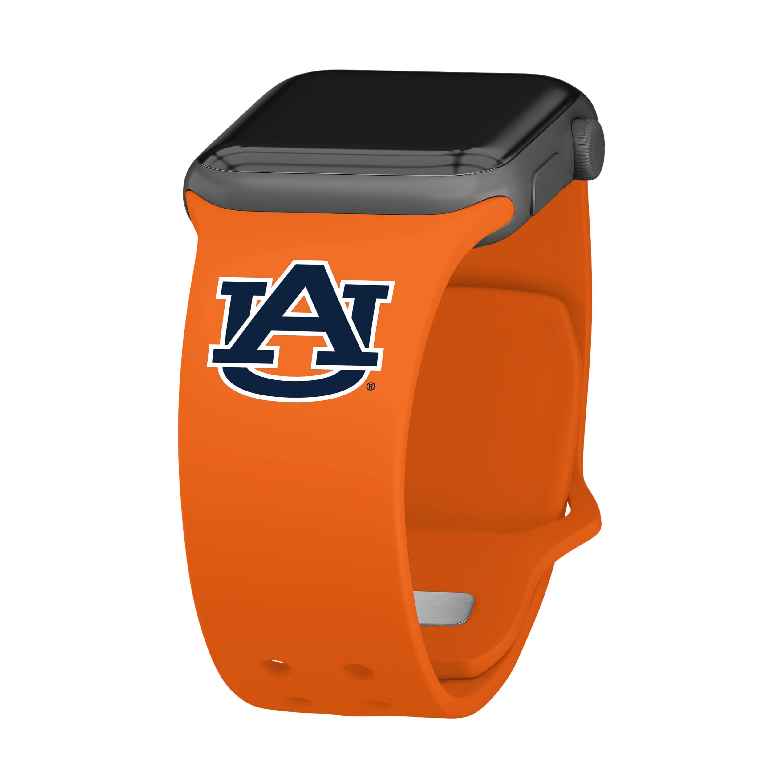 Affinity Bands Auburn Tigers Silicone Sport Band compatible with Apple Watch (42/44/45mm Orange)