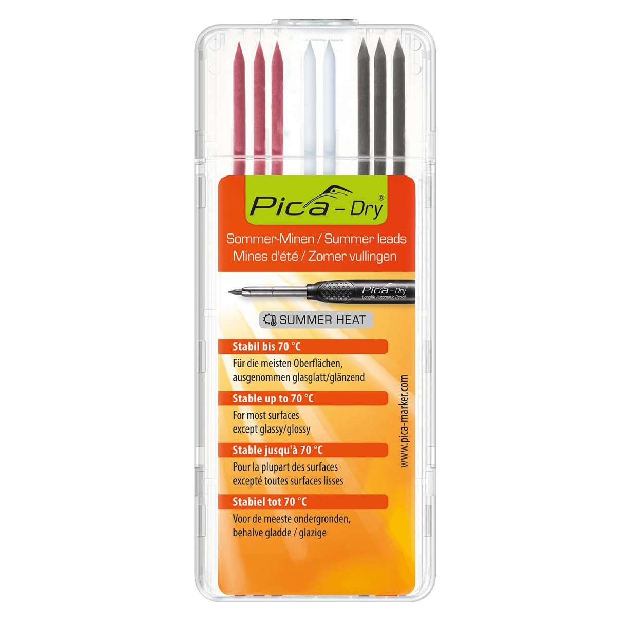 Pica Dry Refill Set 'Summerheat' assorted colours