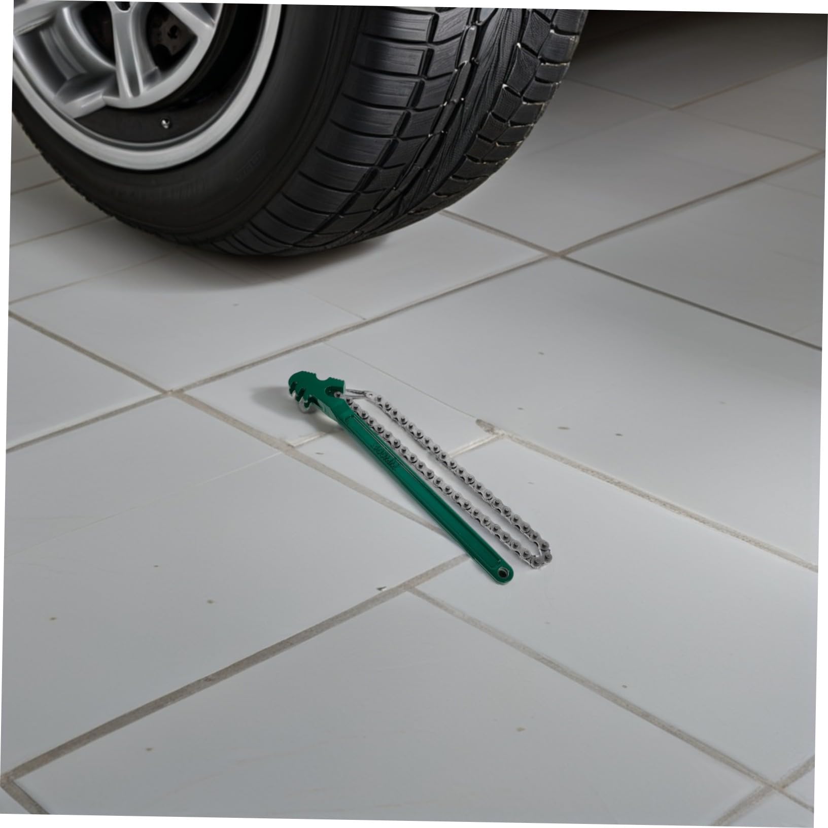 Cabilock Llave de Cadena para Filtro de Aceite 2 Piezas Acero al Carbono | Trinquete de Alta Resistencia, Verde, para Filtro de Combustible y Carcasa de Agua