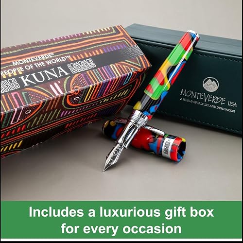 Miniatura 5 de Monteverde Pluma estilográfica USA People of the World (Kuna) - Punta Omniflex