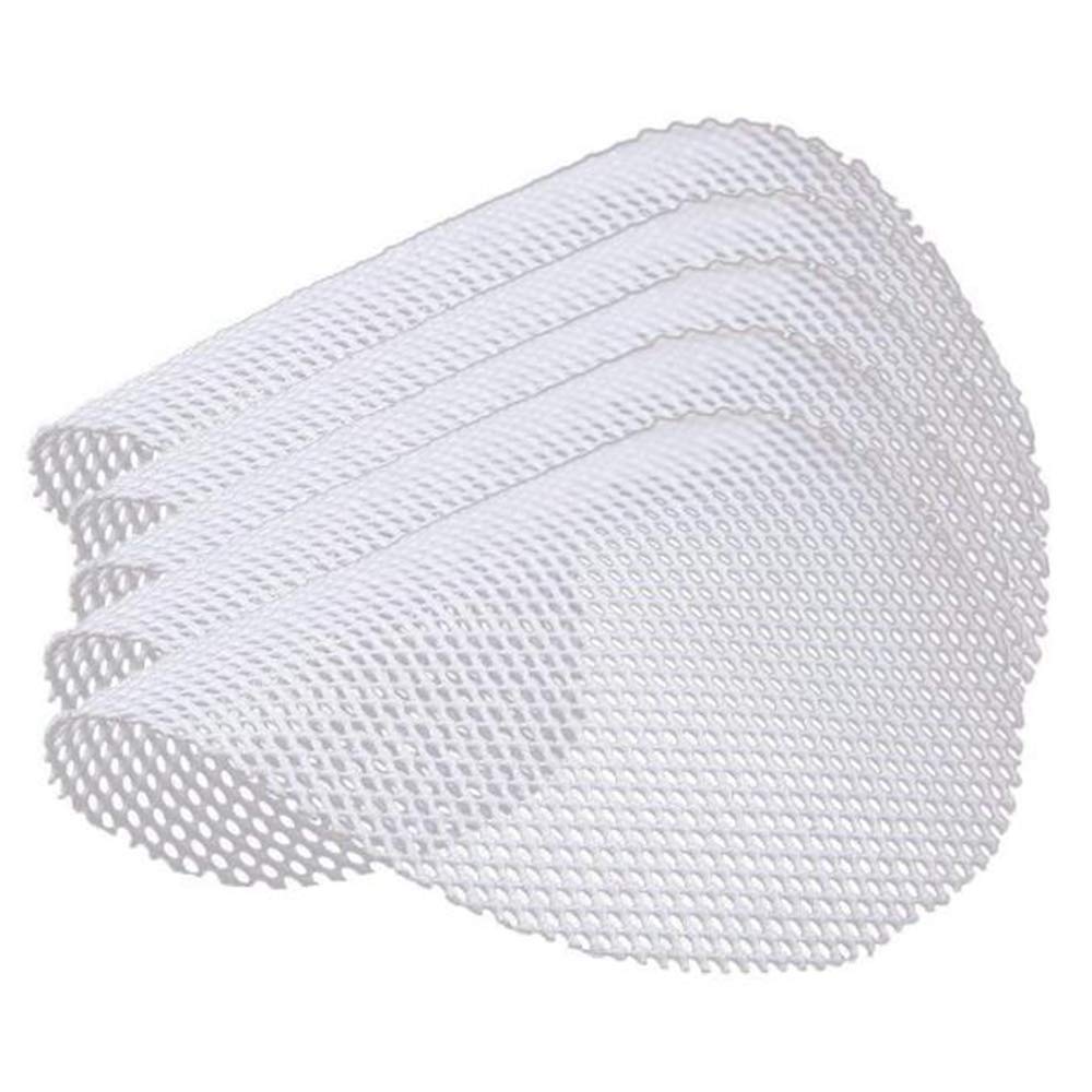 CTRLZS 5 Pcs Silicone Steamer Mesh Mats, Reusable Non-Stick Round Steamer Pad, Steamed Buns Baking Pastry Mat, 40cm in Diameter