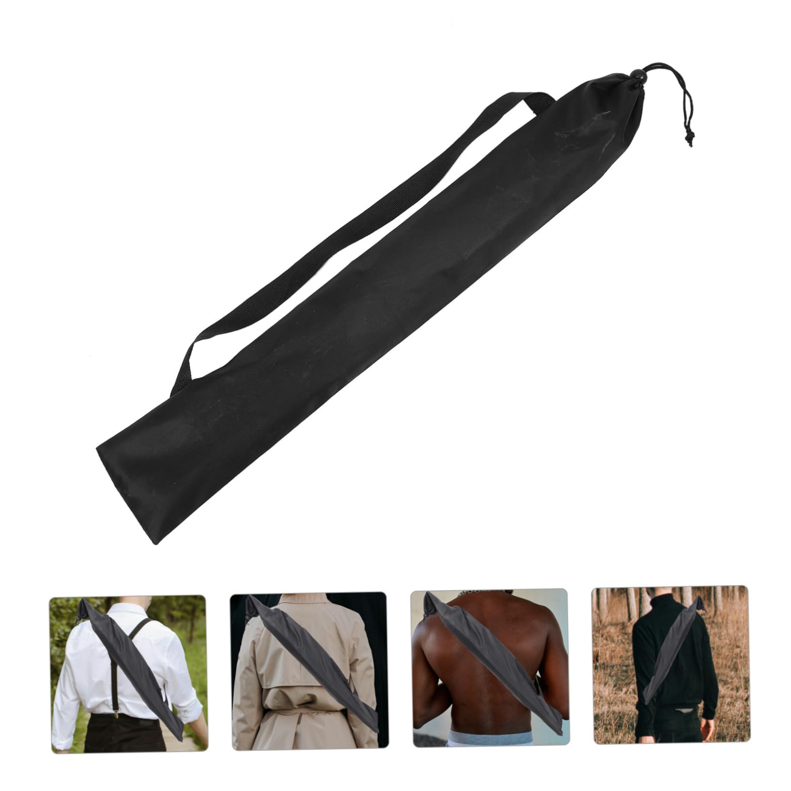 BESPORTBLE Bolsa Función de Reducción de Vibración de Poliéster para Bate de Béisbol Negra Portátil Adecuado para Jugar y Almacenamiento