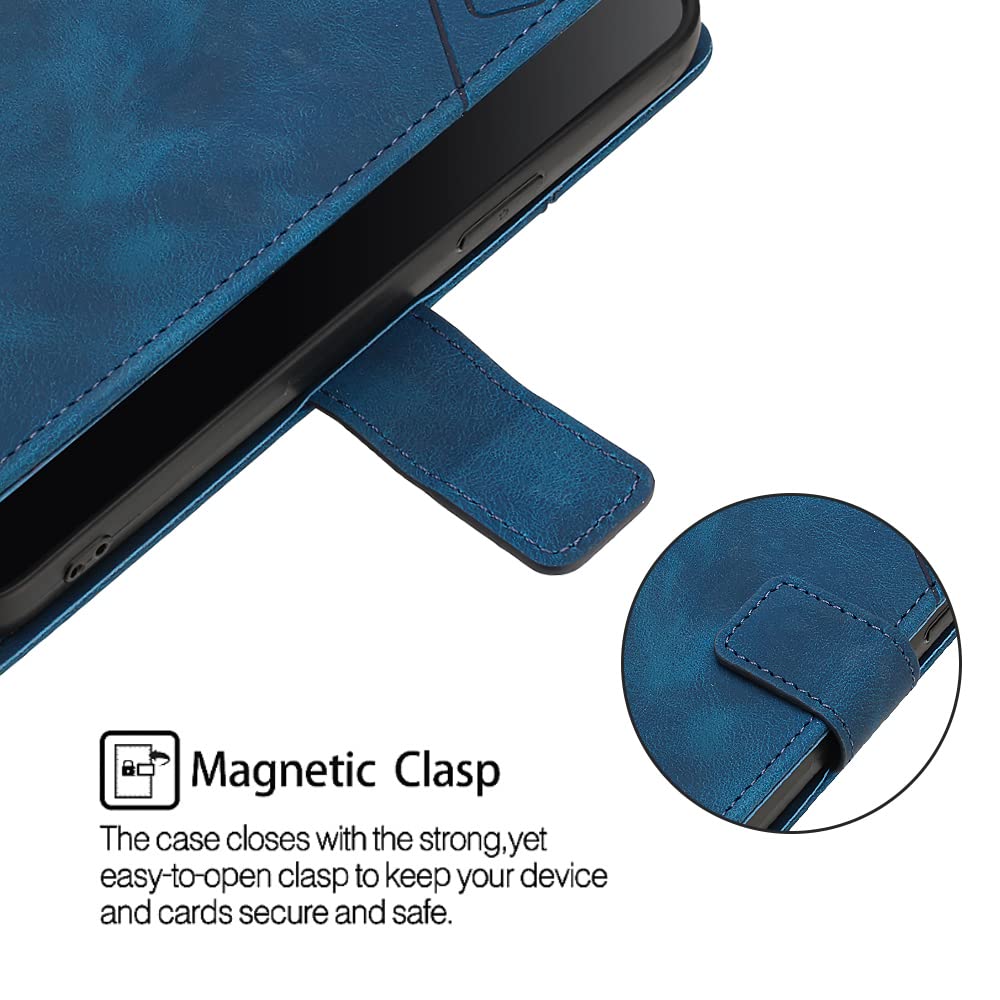 Etui kompatybilne z Motorola Moto E22i 4G/E22 4G, etui crossbody do Motorola Moto E22i 4G/E22 4G, magnetyczne składane skórzane etui odporne na wstrząsy z regulowanym sznurkiem na szyję