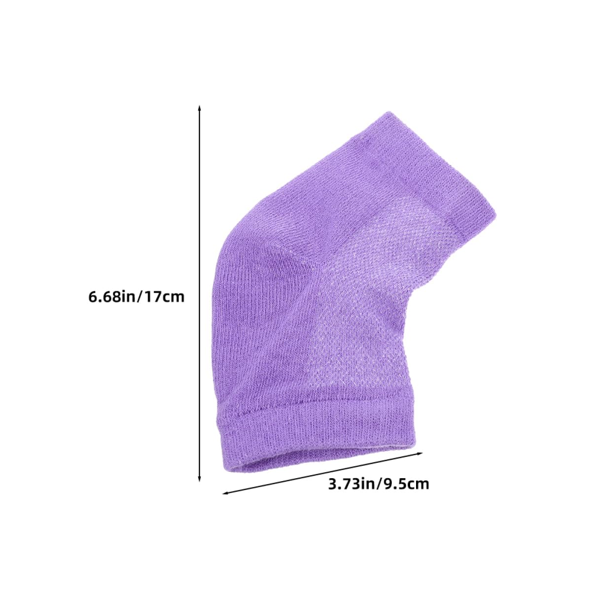 WOFASHPURET 4 Pairs Breathable Gel Heel Socks of Moisturizing Dry Cracking Foot Care Sleeves for Cracked Heels Elastic Comfortable Durable Design