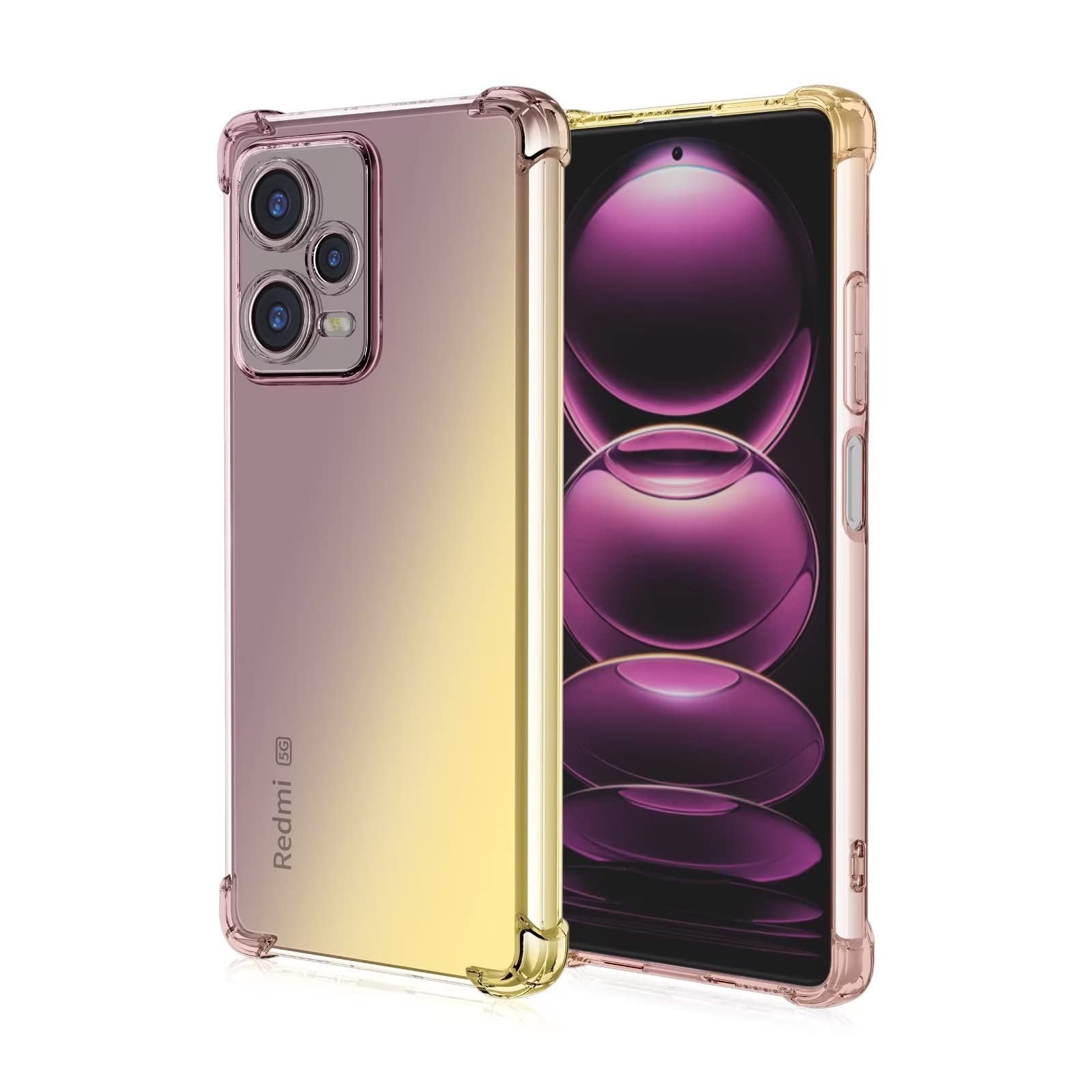 EASSGU Custodia per Redmi Note 14 Pro+ 5G / Redmi Note 14 ProPlus 5G (6.67 Inches) Cover Morbida per Cellulare in Silicone TPU Anticaduta e