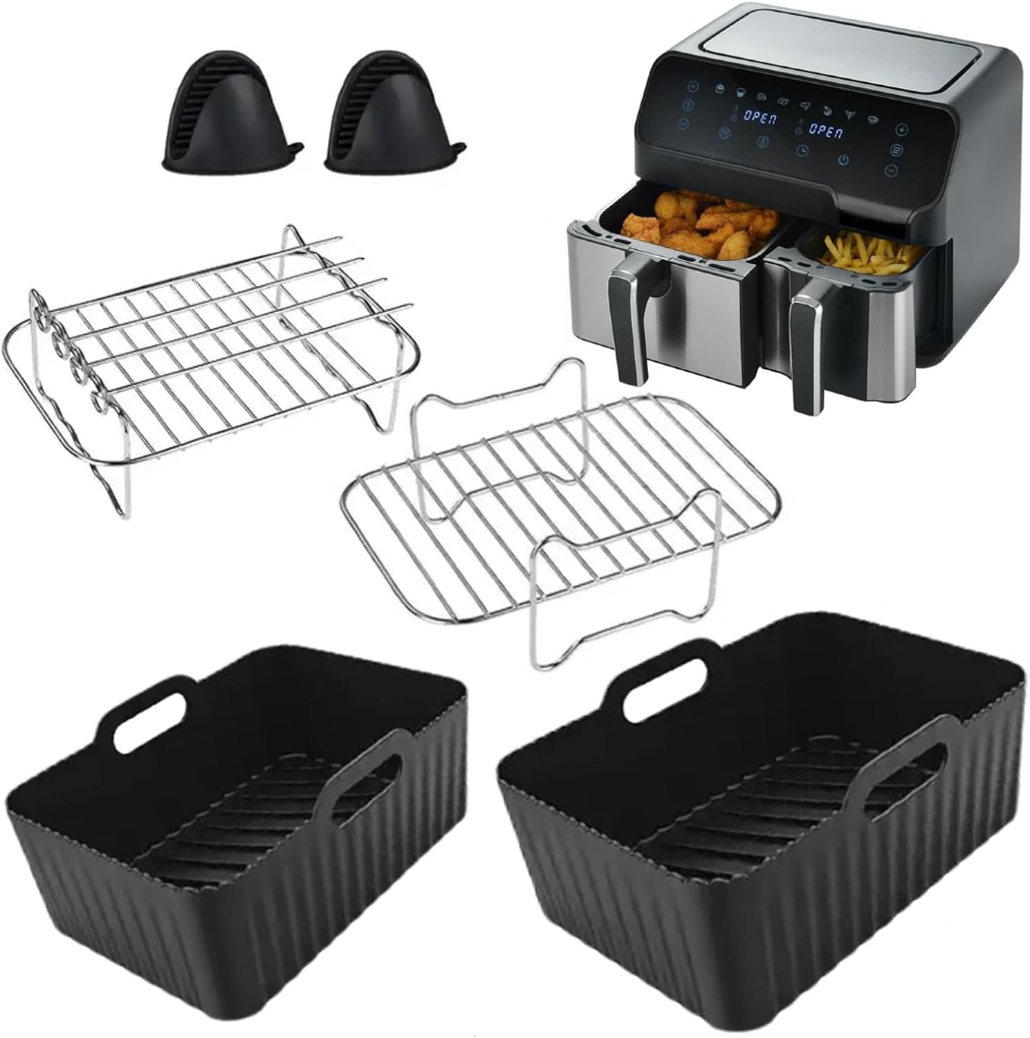 Air Fryer Accessories Compatible for Lakeland 26920 5L/3L, Tower T17099