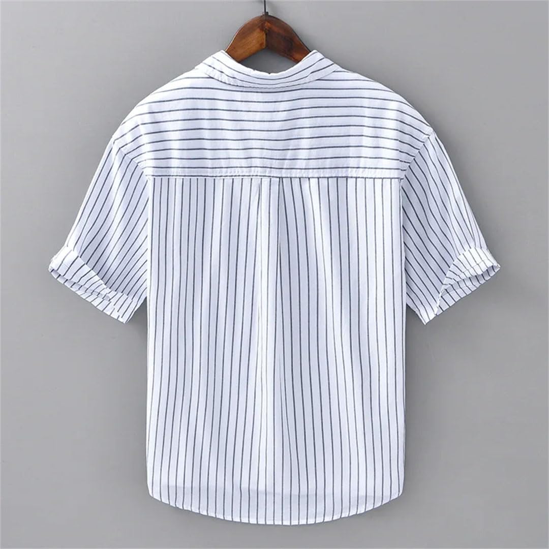 Camicia da uomo T-shirt Camicia a righe Camicia hawaiana a maniche corte