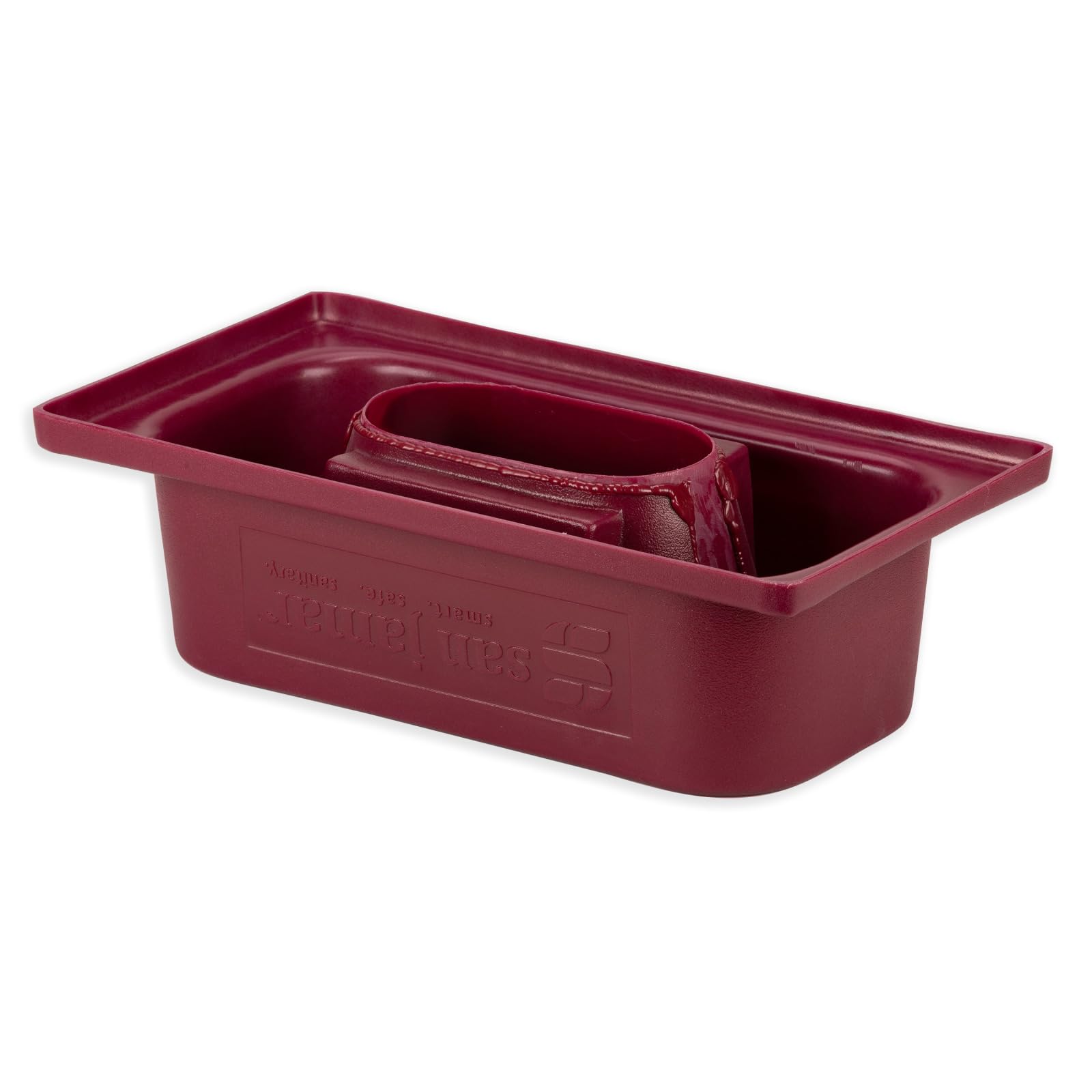 San Jamar Katchall Magnetic Flatware Retriever Trash Can Lid, Fits Slim Style Containers for Restaurants, Hospitals, and Schools, Plastic, 6.5 x 21.5