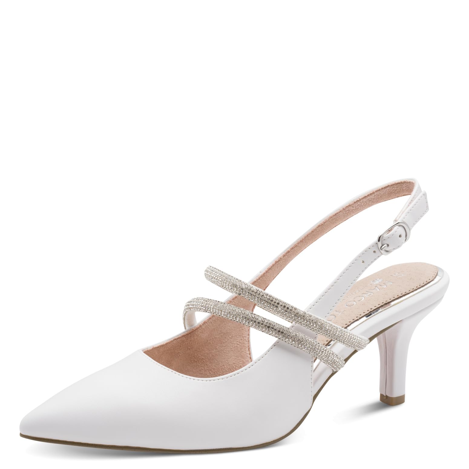MARCO TOZZI Damen Pumps weiches Feel Me Fußbett Leder Decksohle Modisch